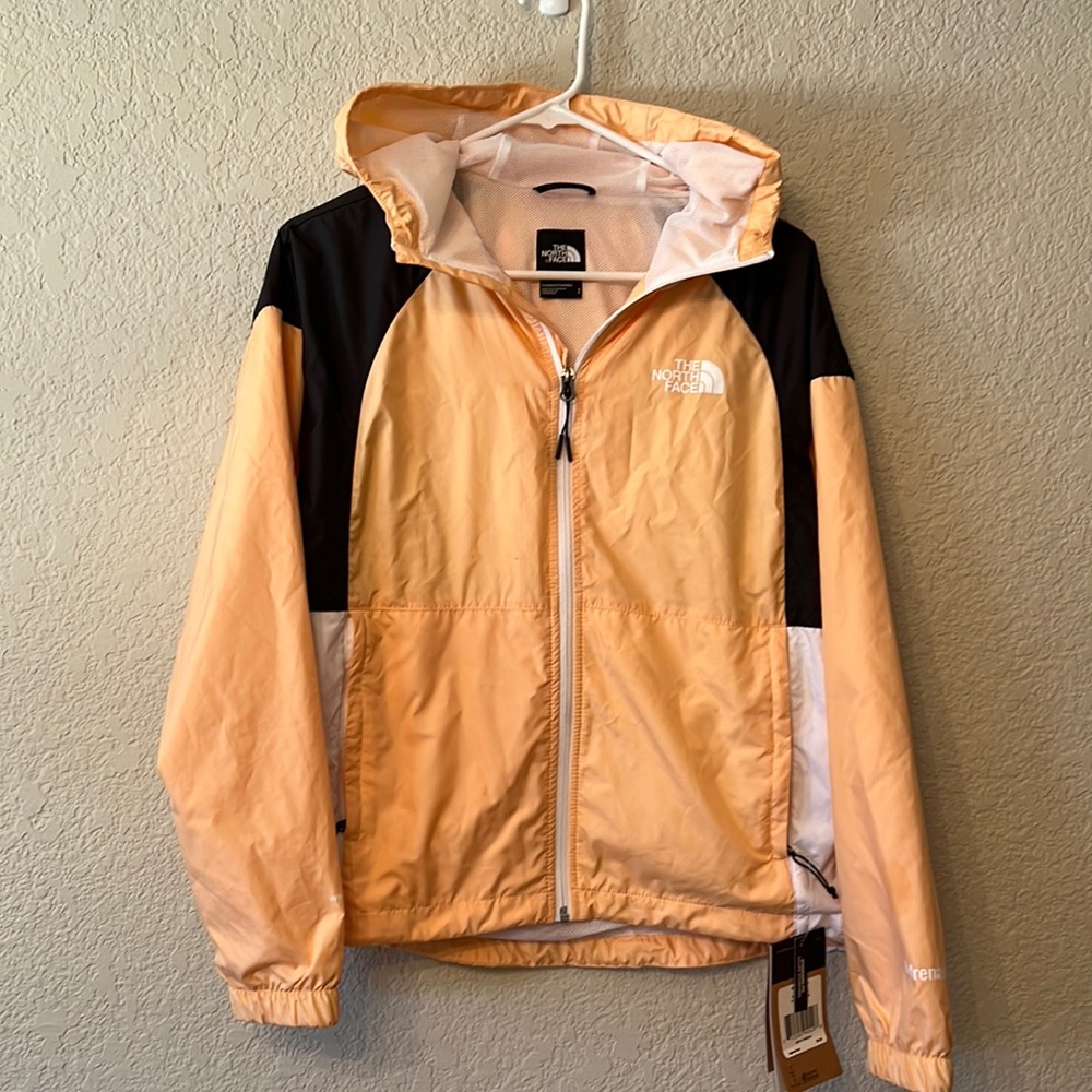 Brand new peach womens North Face waterproof windbreaker